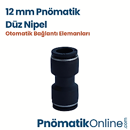 12 mm Pnömatik Düz Nipel