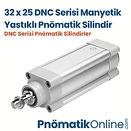 32x25 Manyetik Yastıklı Pnömatik Silindir