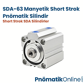 SDA-63 Manyetik Short Strok Pnömatik Silindir