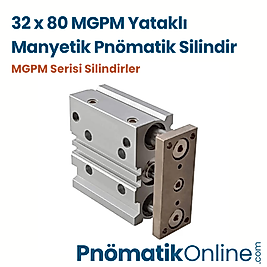 32x80 MGPM Yataklı Manyetik Pnömatik Silindir