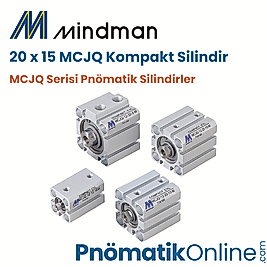 MCJQ-12-20-15-M Mindman Kompakt Pnömatik Silindir
