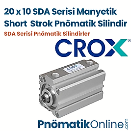 Crox SDA 20x10 Manyetik Short Strok Pnömatik Silindir