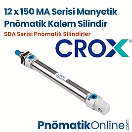 Crox MA 12x150 Manyetik Pnömatik Kalem Silindir