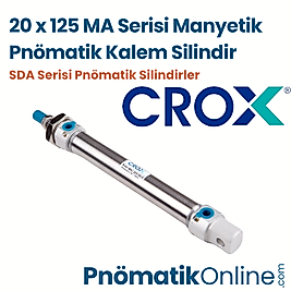 Crox MA 20x125 Manyetik Pnömatik Kalem Silindir