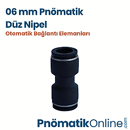 06 mm Pnömatik Düz Nipel