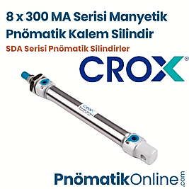 Crox MA 8x300 Manyetik Pnömatik Kalem Silindir