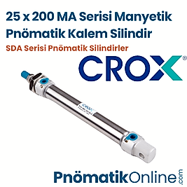 Crox MA 25x200 Manyetik Pnömatik Kalem Silindir