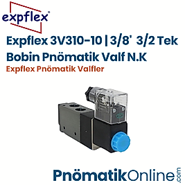 Expflex 3V310-10 | 3/8'  3/2 Tek Bobin Pnömatik Valf N.K