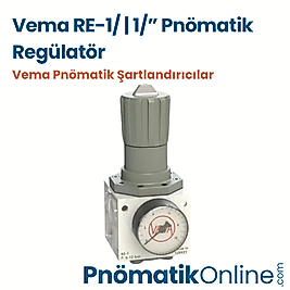 Vema RE-1 | 1" Pnömatik Regülatör