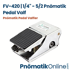 FV-420 | 1/4" - 5/2 Pnömatik Pedal Valf
