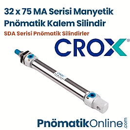 Crox MA 32x75 Manyetik Pnömatik Kalem Silindir
