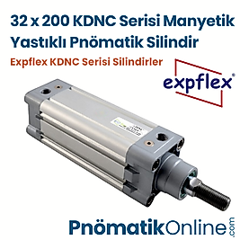 Expflex KDNC 32x200-S Manyetik Yastıklı Pnömatik Silindir