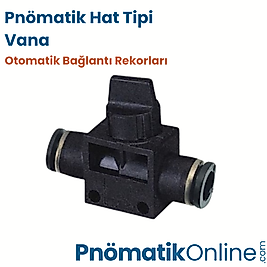 Pnömatik Hat Tipi Küresel Vana