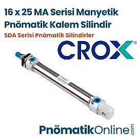 Crox MA 16x25 Manyetik Pnömatik Kalem Silindir