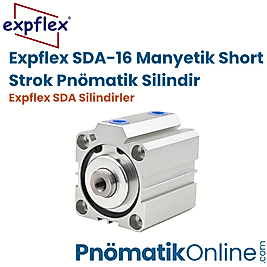 Expflex SDA-16 Manyetik Short Strok Pnömatik Silindir