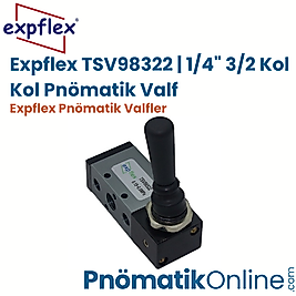Expflex TSV98322 | 1/4" 3/2 Kol Kol Pnömatik Valf