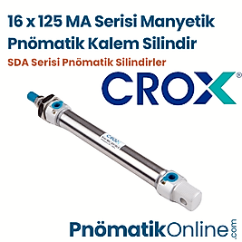 Crox MA 16x125 Manyetik Pnömatik Kalem Silindir