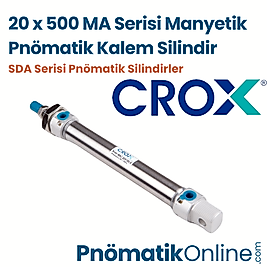 Crox MA 20x500 Manyetik Pnömatik Kalem Silindir