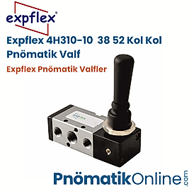Expflex 4H310-08 | 1/4" 5/2 Kol Kol Pnömatik Valf G.Gövde