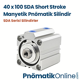 40x100 SDA Manyetik Short Strok Pnömatik Silindir