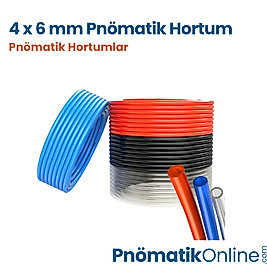 4 x 6 mm Pnömatik Hortum