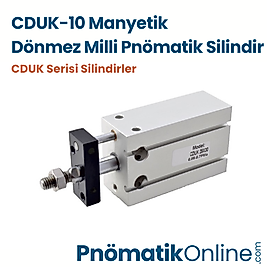 CDUK-10 Manyetik Dönmez Milli Pnömatik Silindir