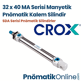 Crox MA 32x40 Manyetik Pnömatik Kalem Silindir