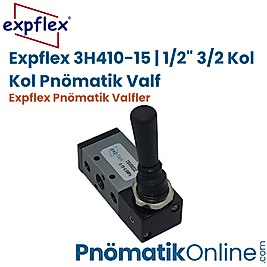 Expflex 3H410-15 | 1/2" 3/2 Kol Kol Pnömatik Valf