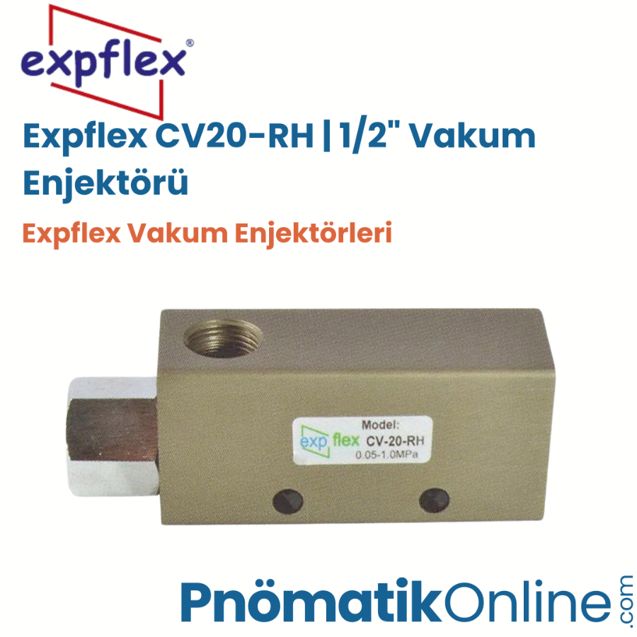 Expflex CV20-RH | 1/2" Vakum Enjektörü