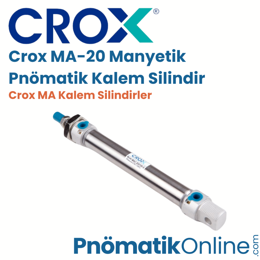 Crox MA-20 Manyetik Pnömatik Kalem Silindir