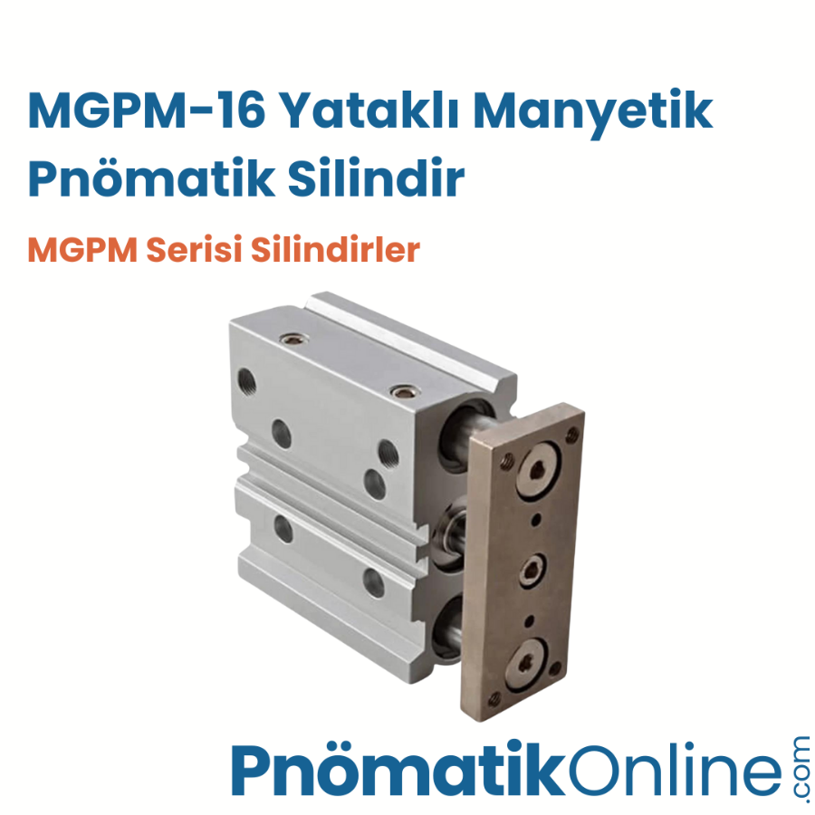 MGPM-16 Yataklı Manyetik Pnömatik Silindir