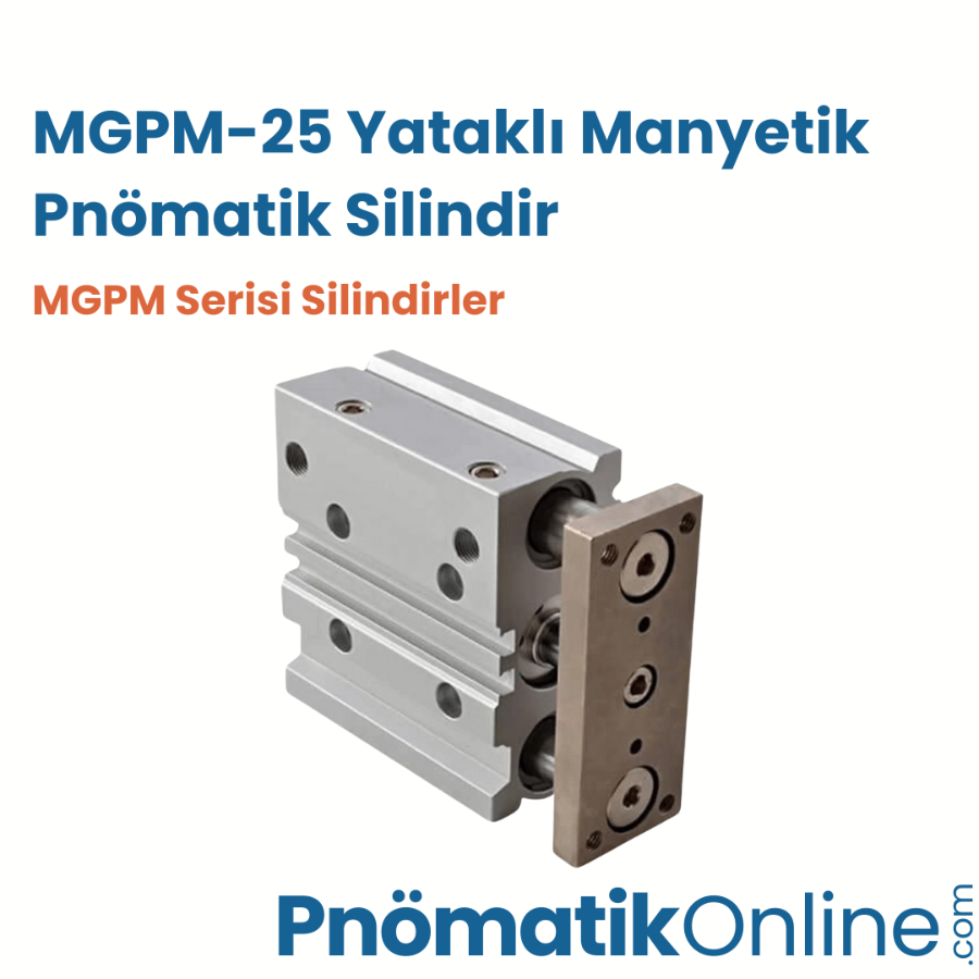 MGPM-25 Yataklı Manyetik Pnömatik Silindir