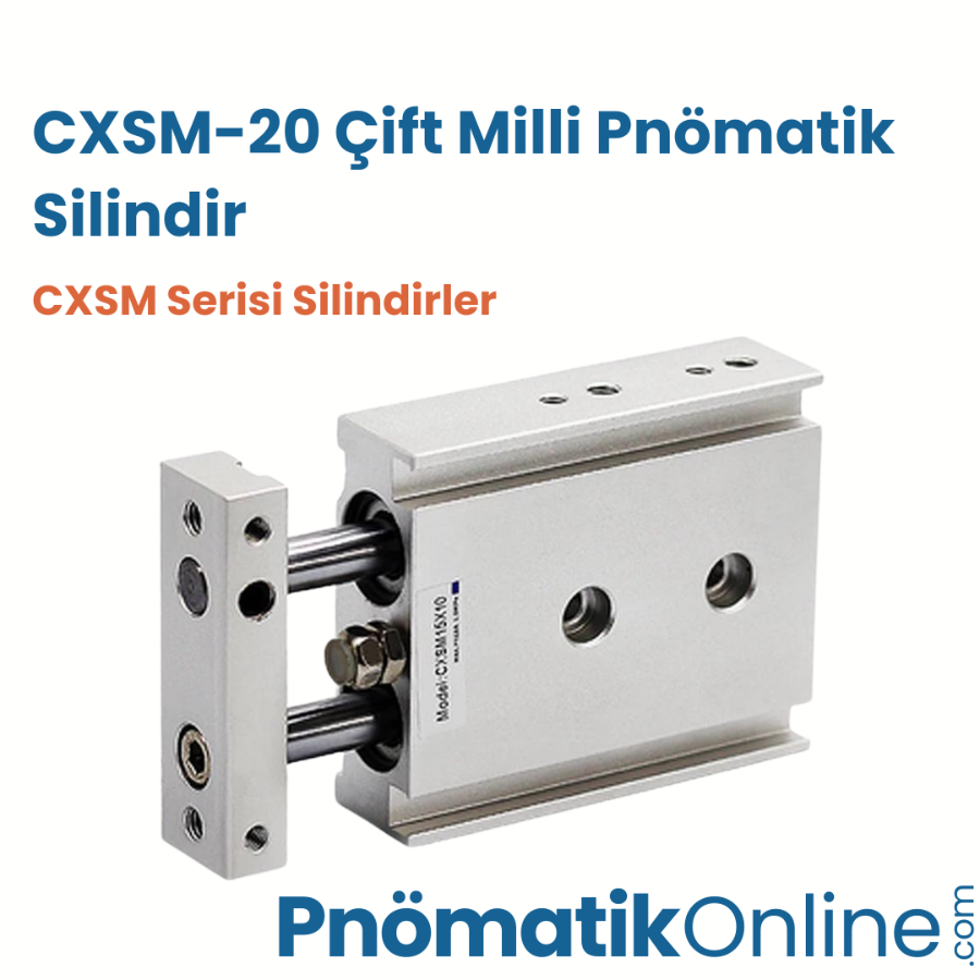 CXSM-20 Çift Milli Pnömatik Silindir