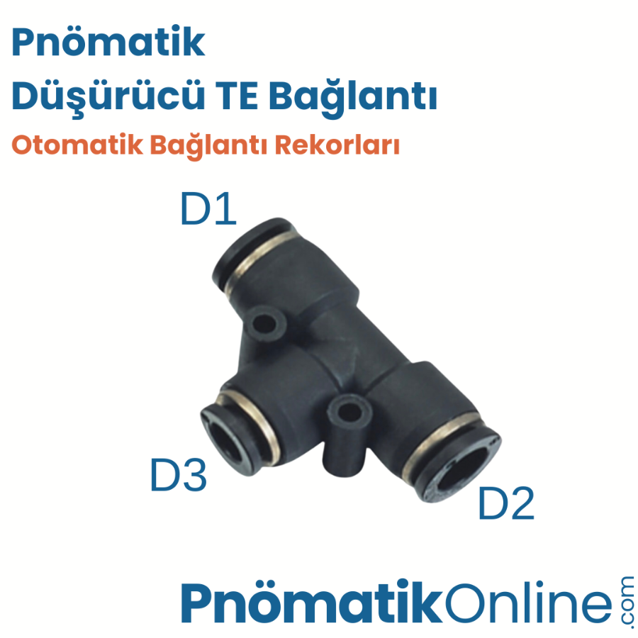 Pnömatik Düşürücü TE Bağlantı