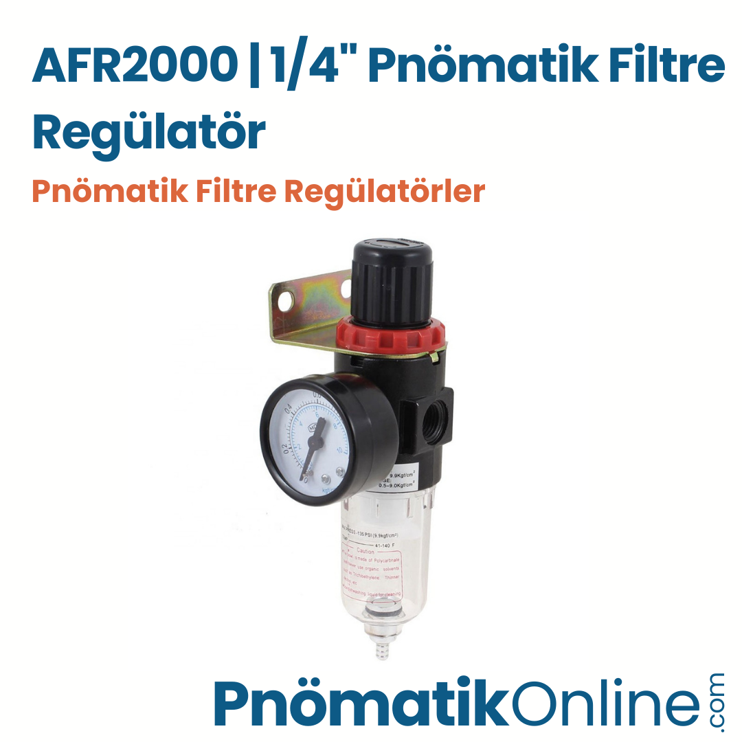 AFR2000 | 1/4" Pnömatik Filtre Regülatör