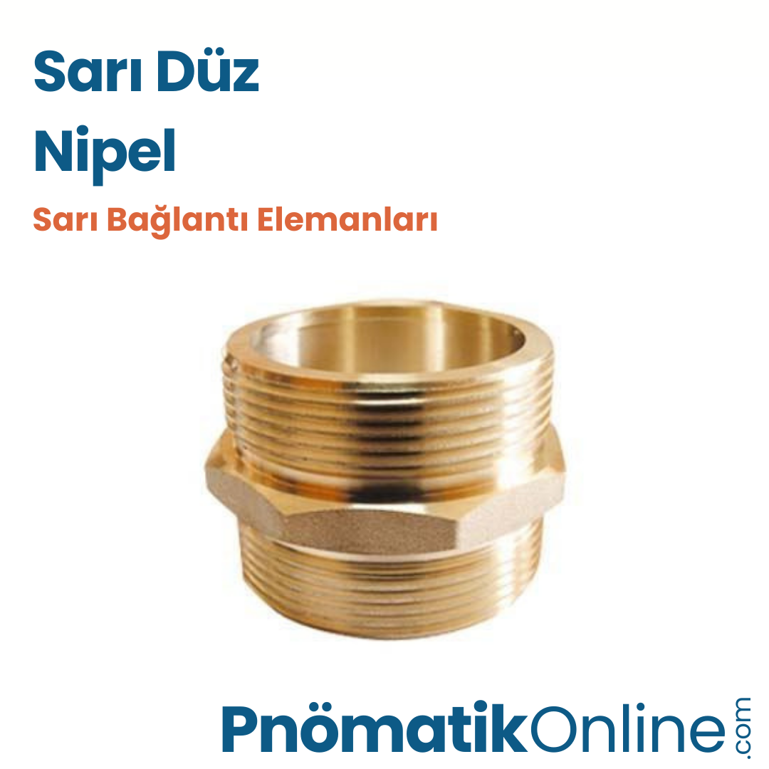 Sarı Düz Nipel