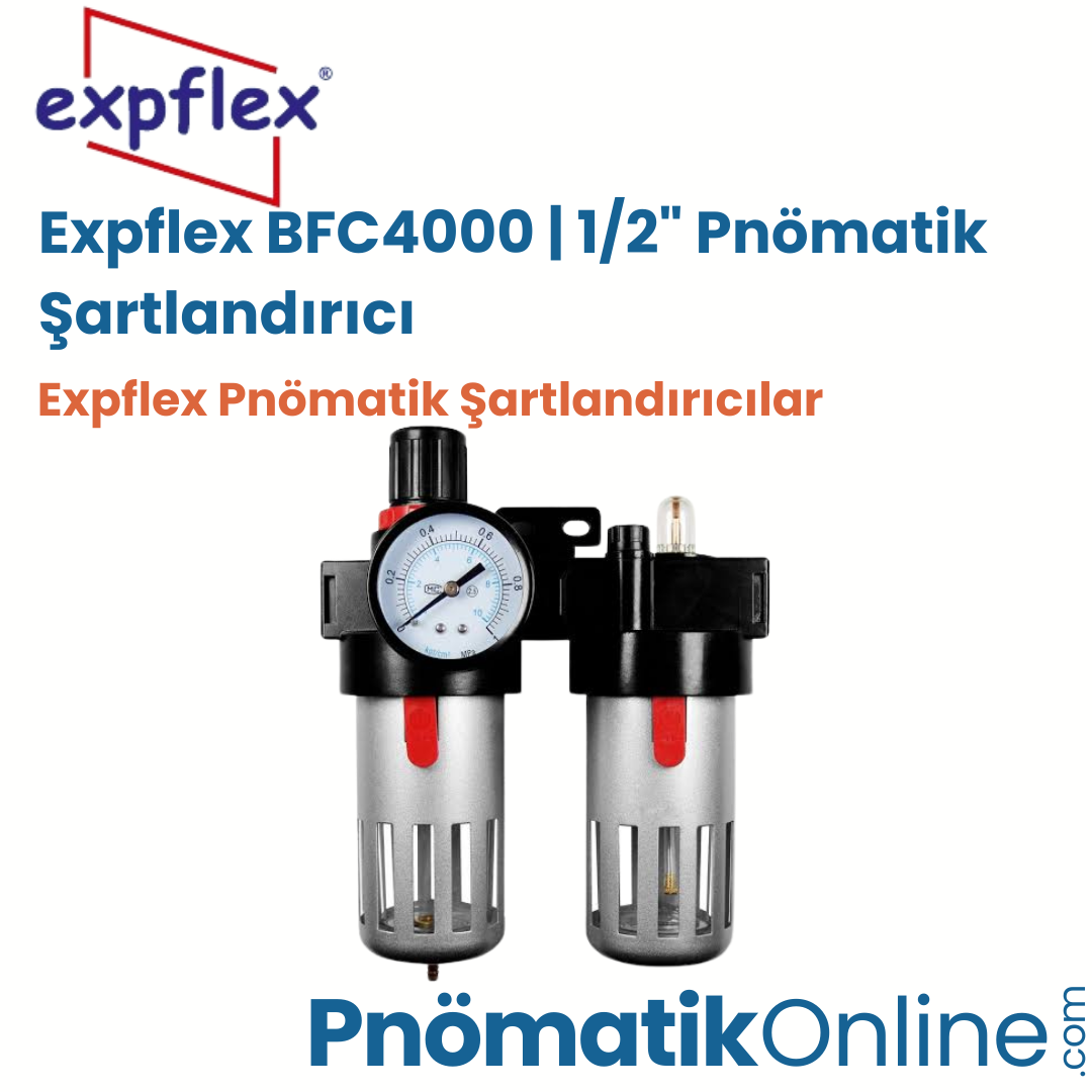 Expflex BFC4000 1/2" İkili Pnömatik Şartlandırıcı