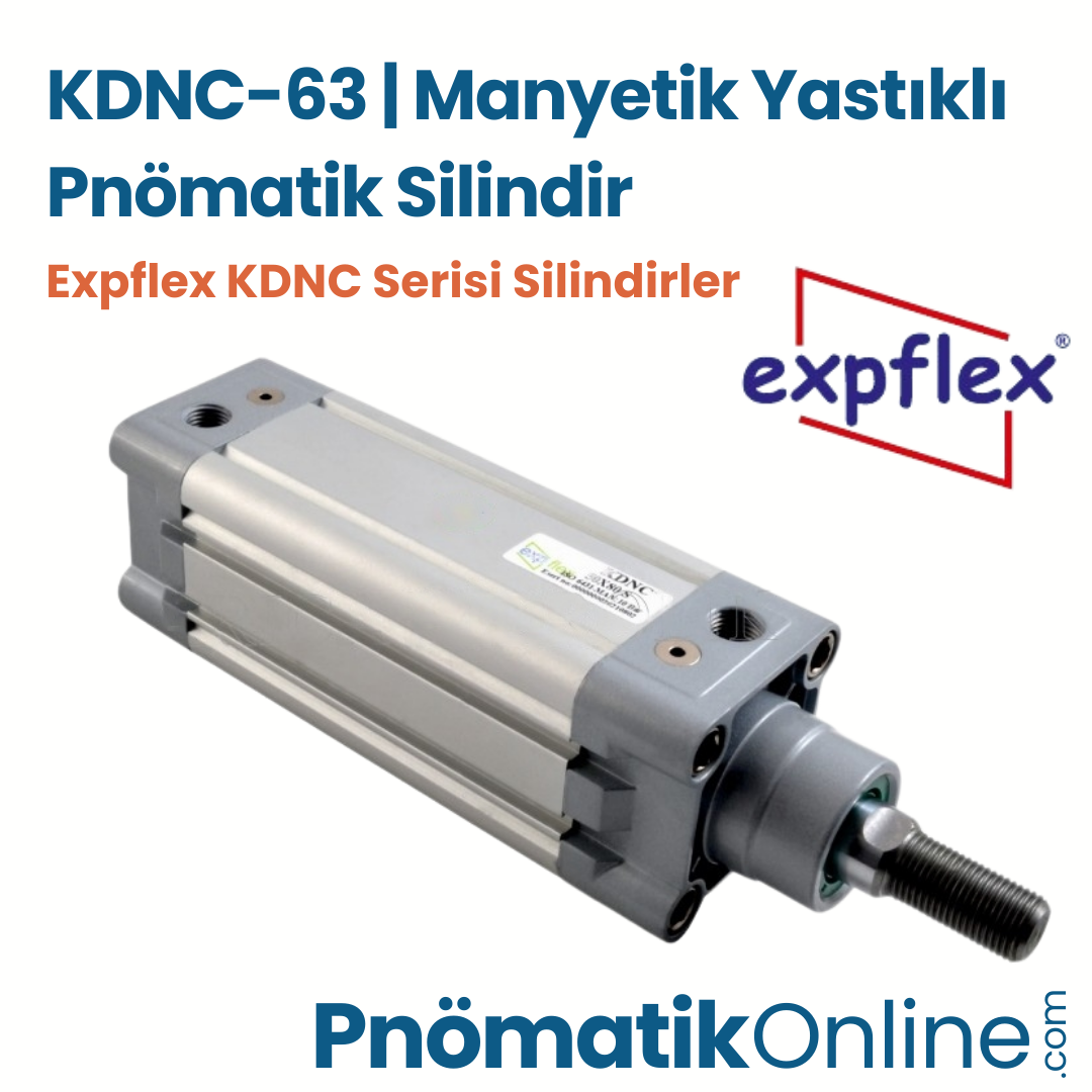 Expflex KDNC-63 Manyetik Yastıklı Pnömatik Silindir
