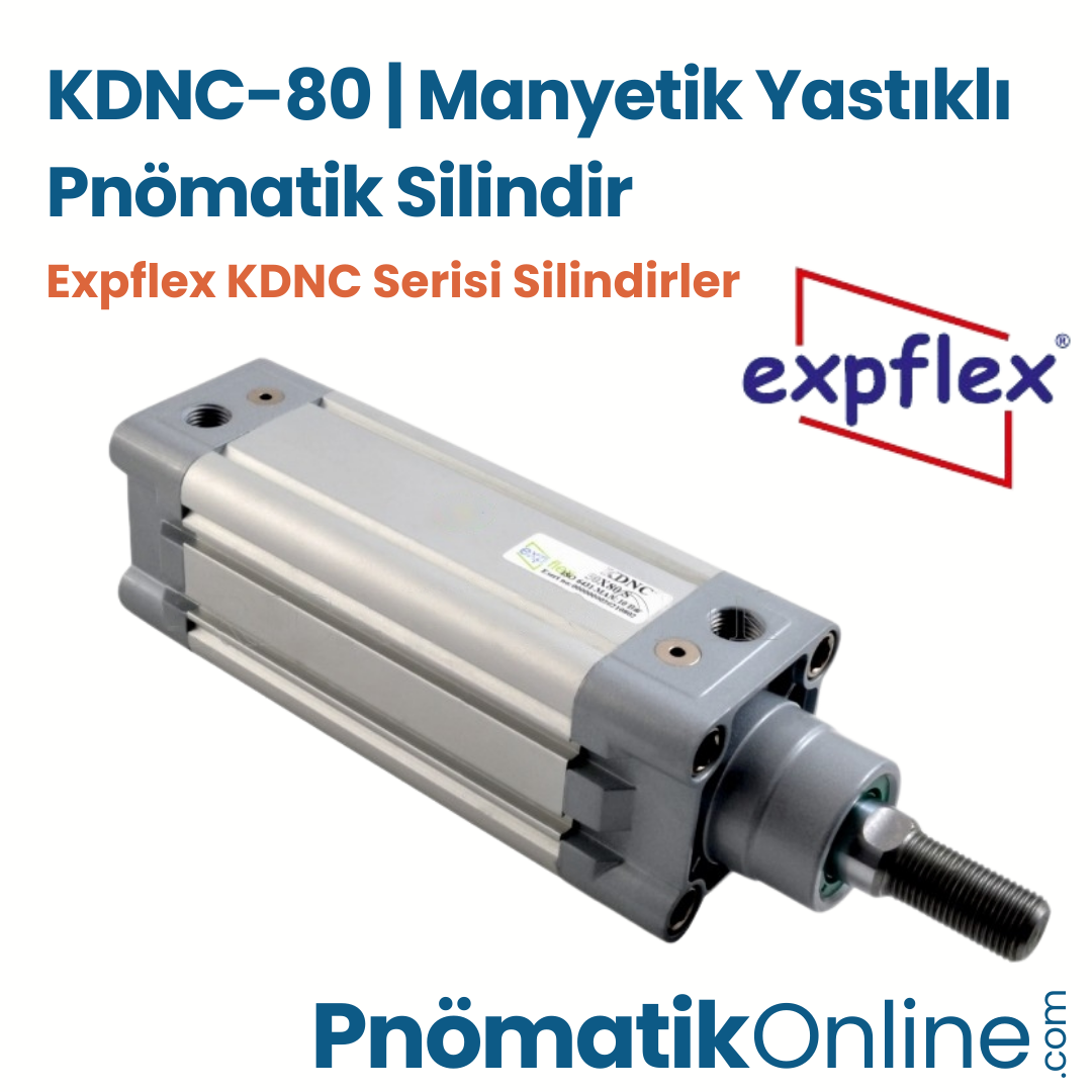 Expflex KDNC-80 Manyetik Yastıklı Pnömatik Silindir